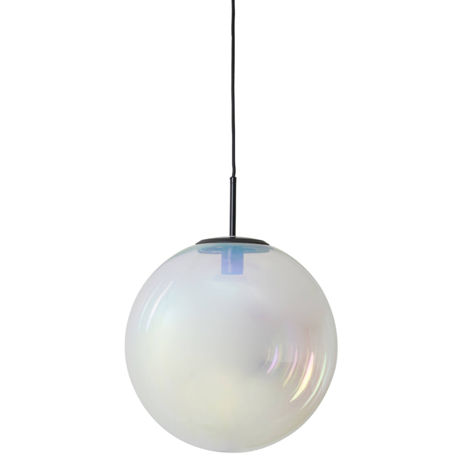 Hanging lamp Ø40 cm MEDINA glass rainbow+black