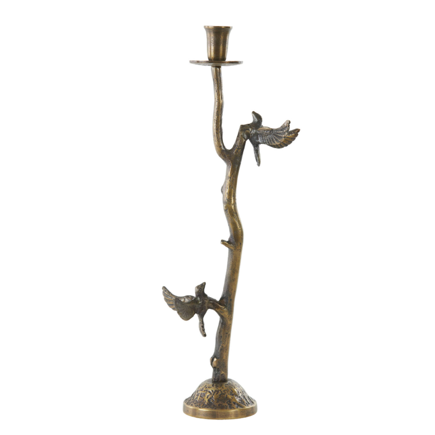 Candle holder 18x10x49,5 cm BIRD antique bronze