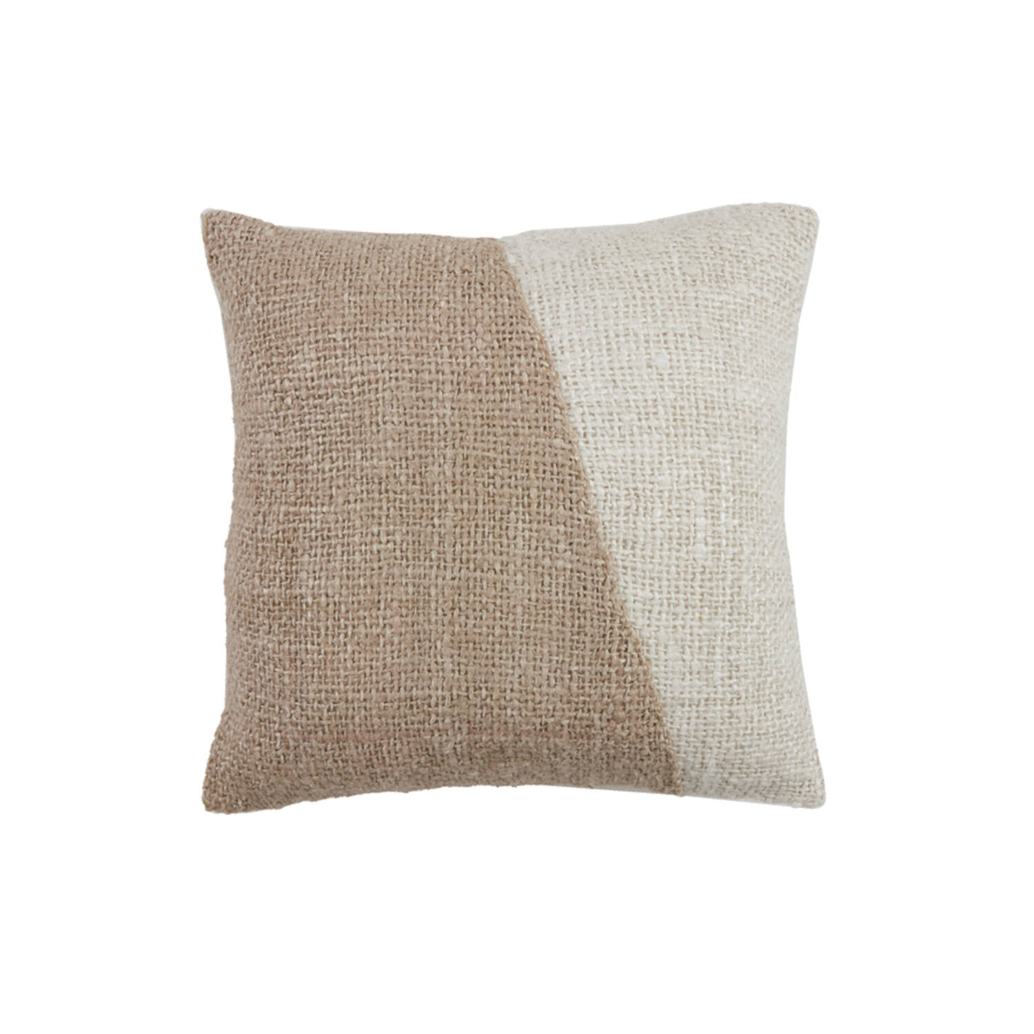 Cushion 45x45 cm CANBERRA beige+white