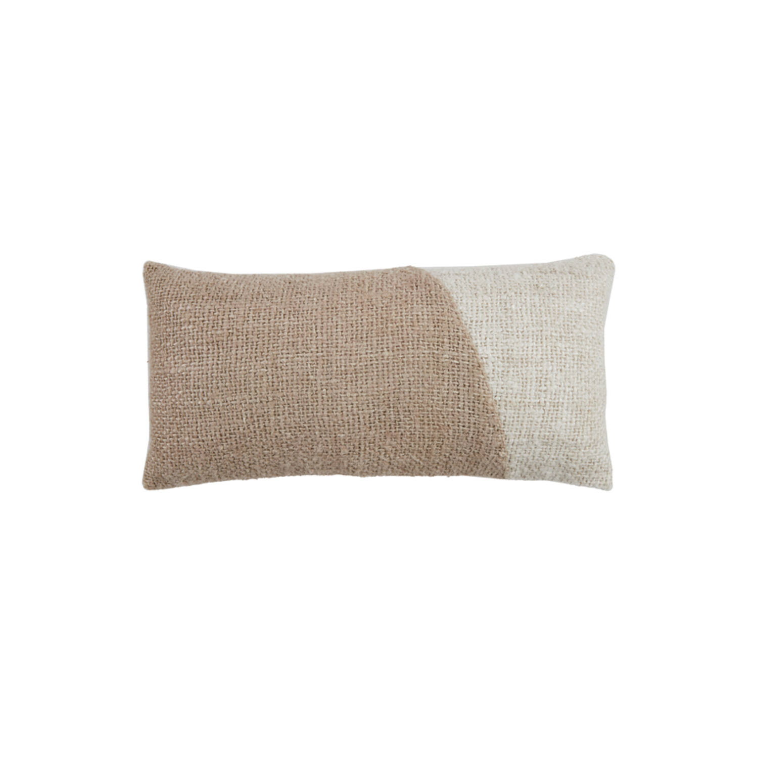 Cushion 60x30 cm CANBERRA beige+white