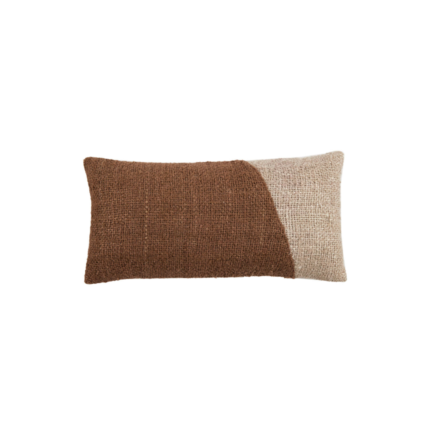 Cushion 60x30 cm CANBERRA dark brown+beige