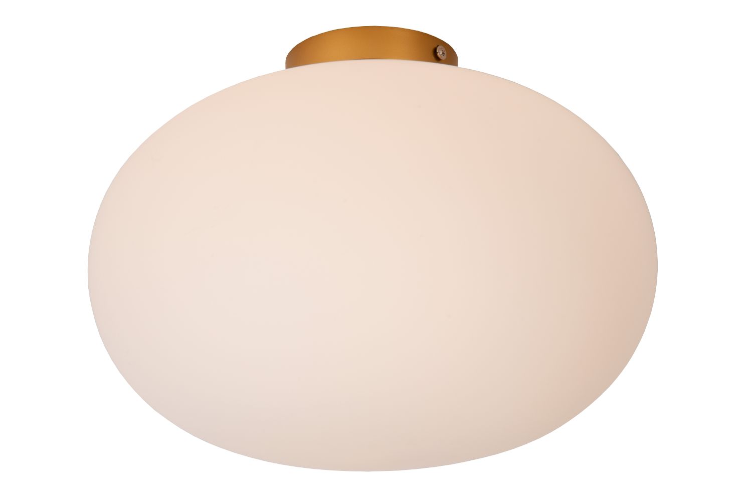 Ceiling lamp Lucide ELYSEE Ø38cm, 1xE27, opal/Matt gold