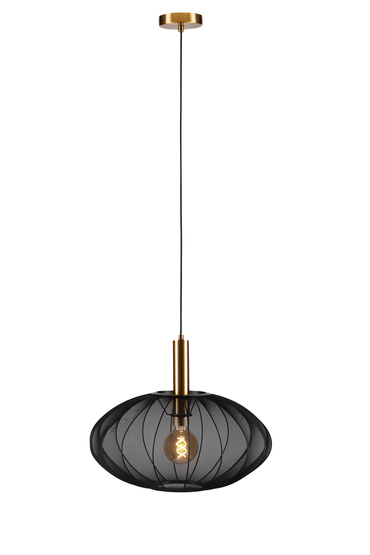 Lucide CORINA - Pendant light - Ø 50 cm - 1xE27 - Black