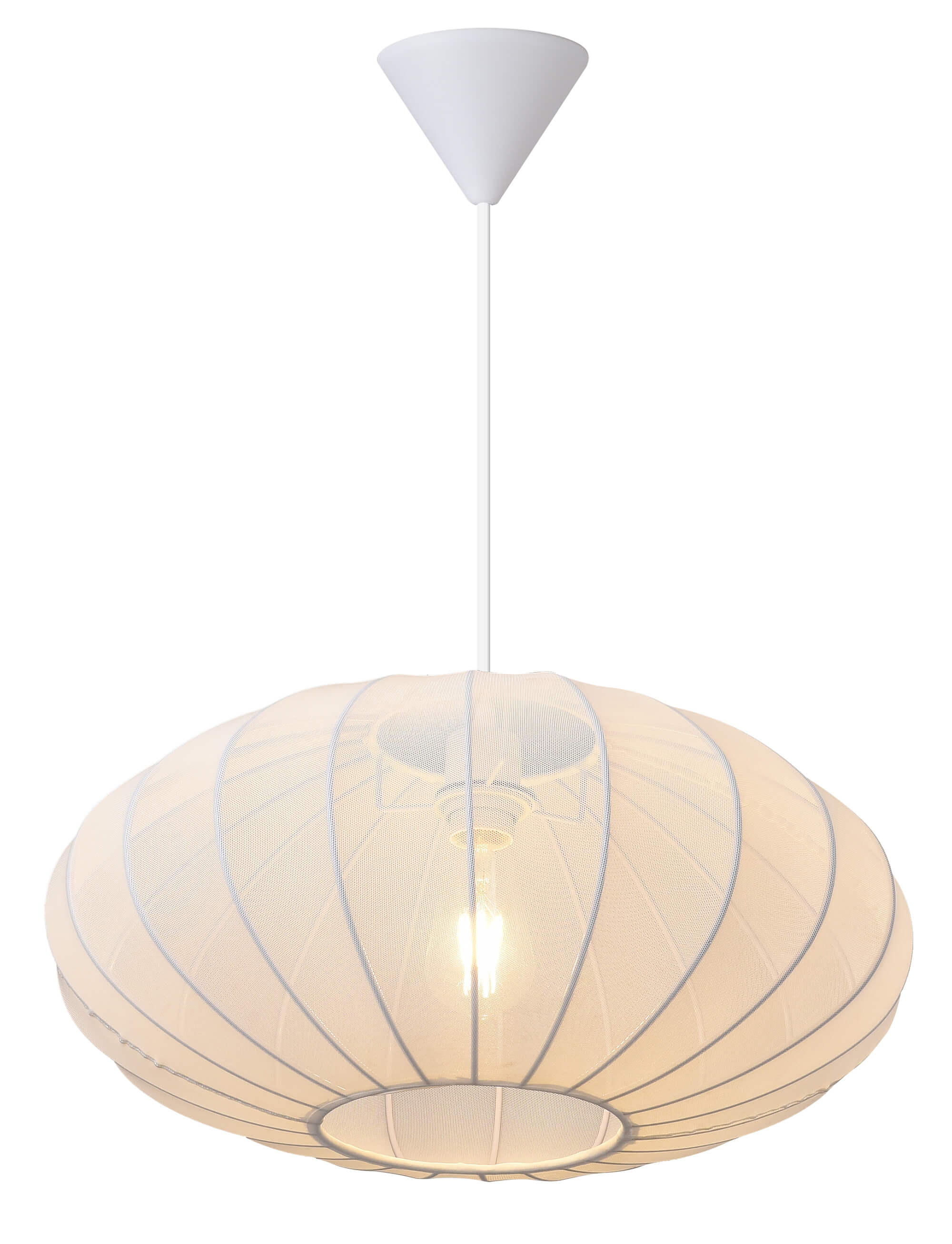 Pendant lamp FocusLight Elise Ø50cm, E27, white