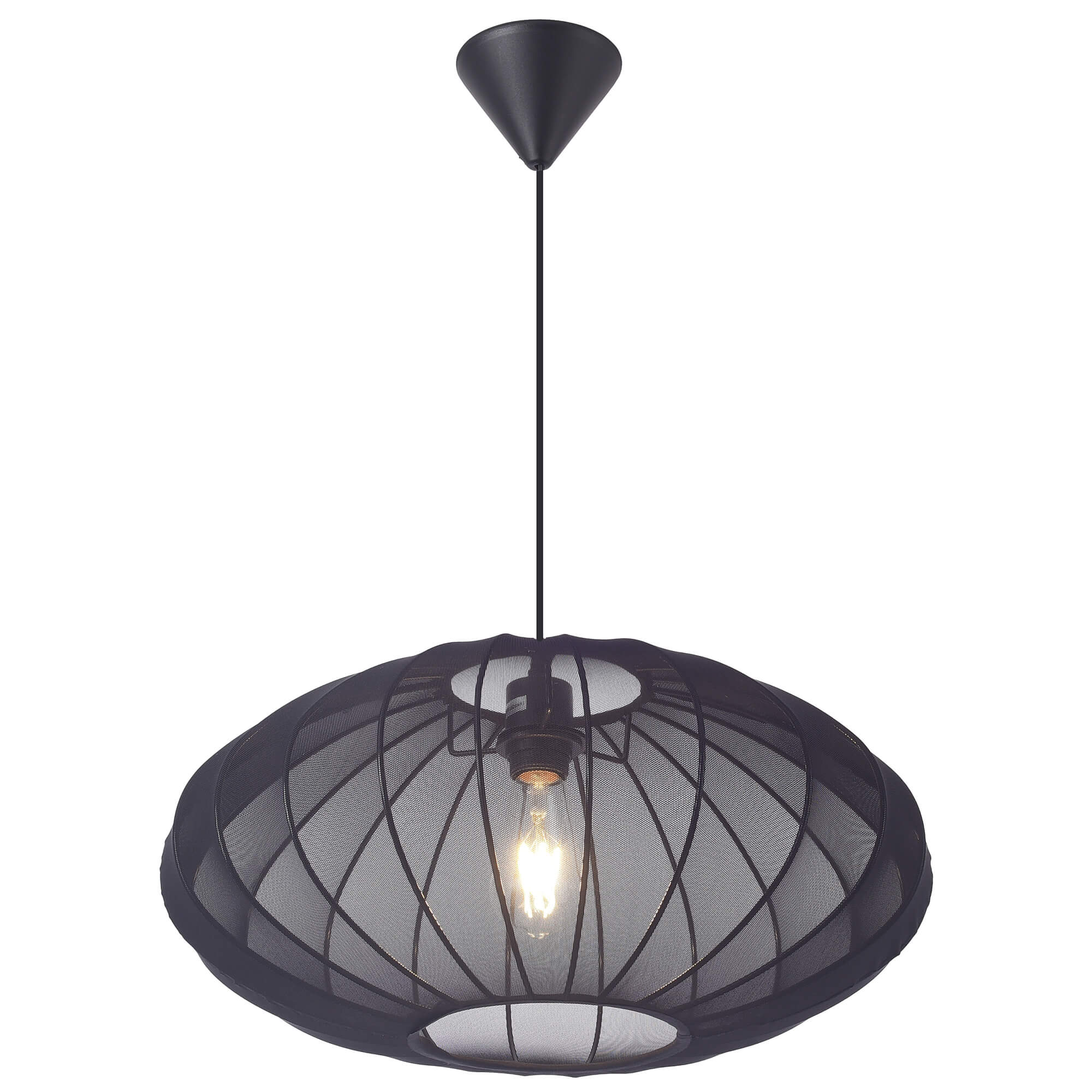 Pendant lamp FocusLight Elise Ø50cm, E27, black