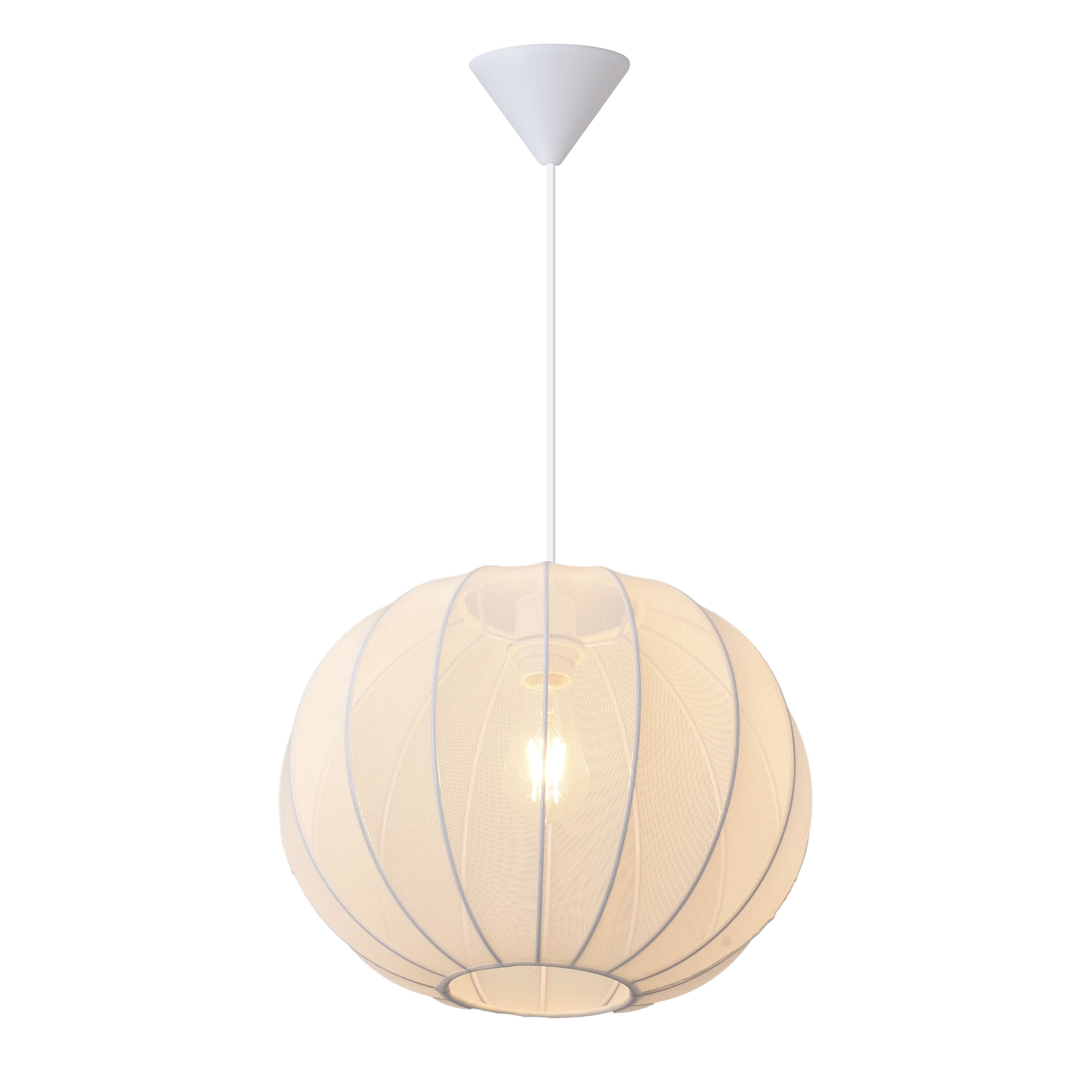 Pendant lamp FocusLight Elara Ø40cm, E27, white