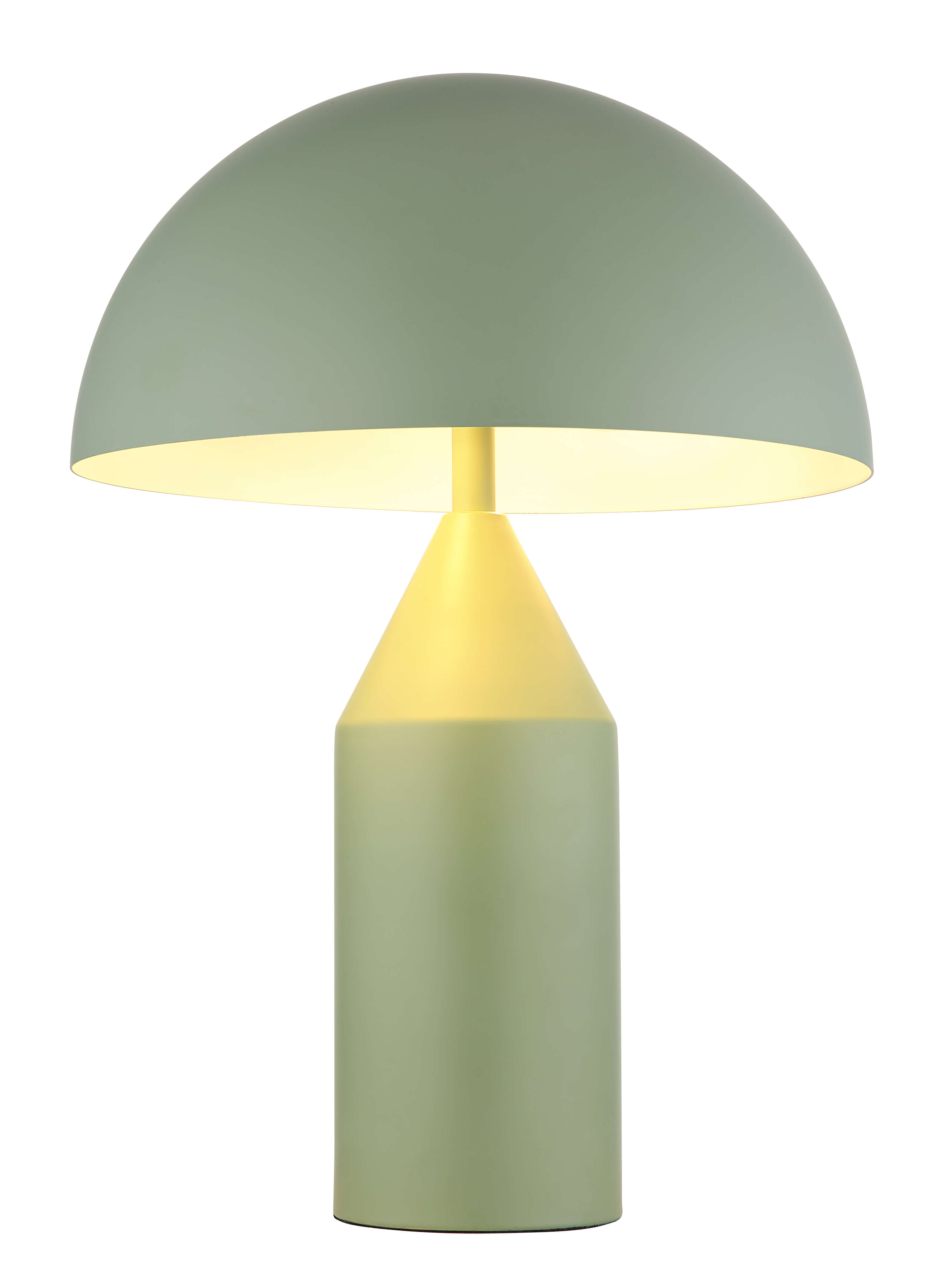 Table lamp Globo Atoma Ø28cm, ↕:39cm, 2xE27, light green/white