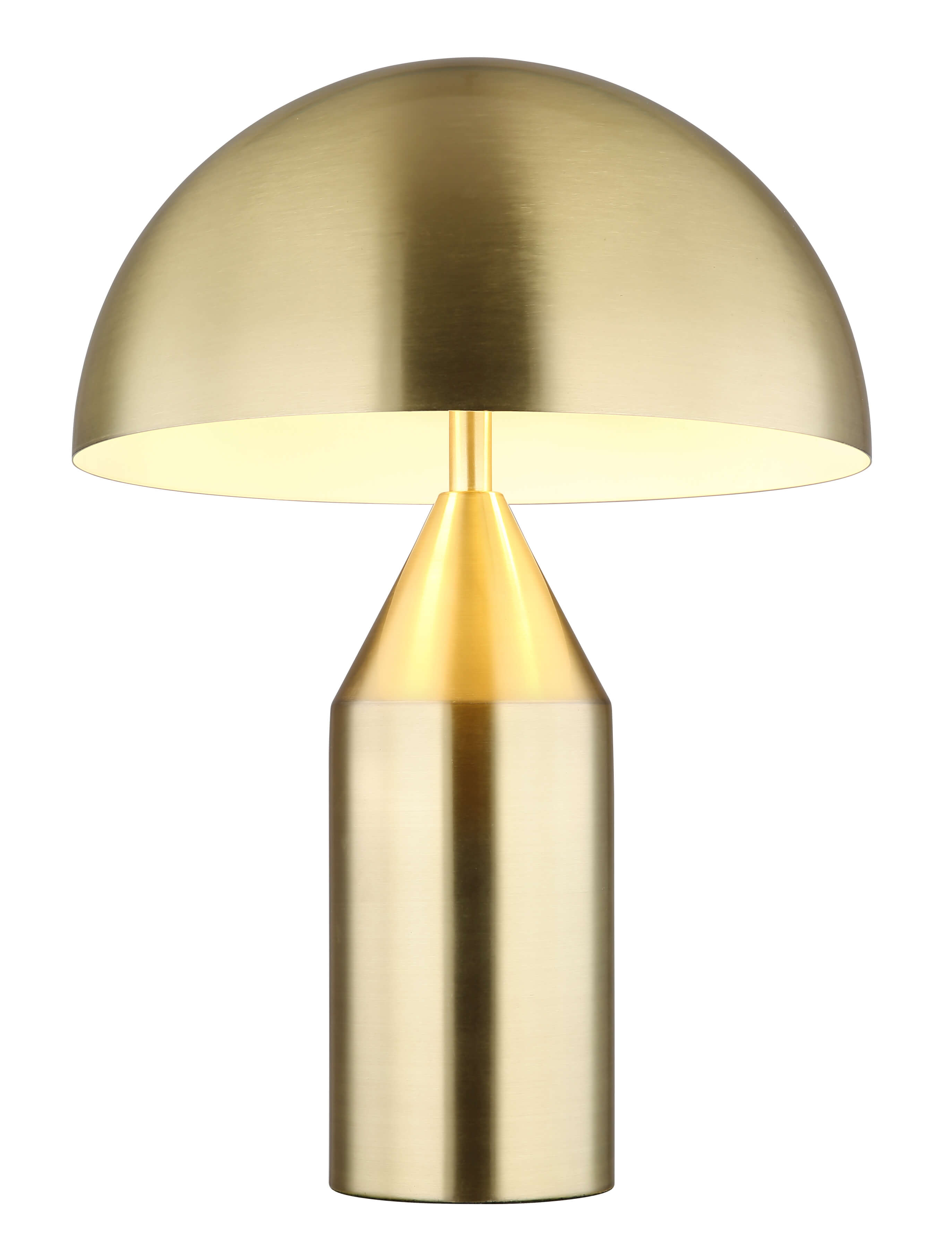 Table lamp Globo Atoma Ø28cm, ↕:39cm, 2xE27, brass/white