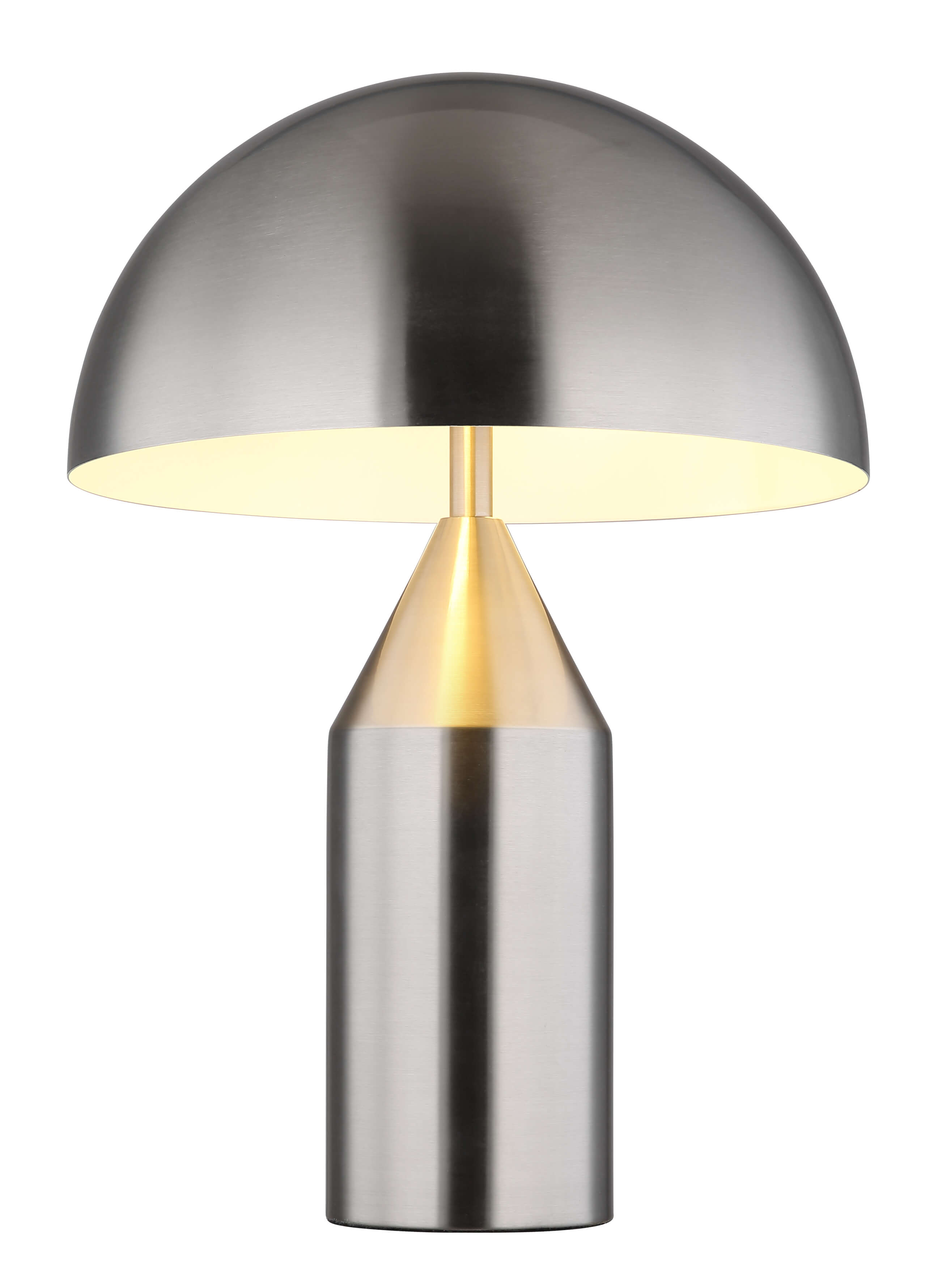 Table lamp Globo Atoma Ø28cm, ↕:39cm, 2xE27, nickel/white