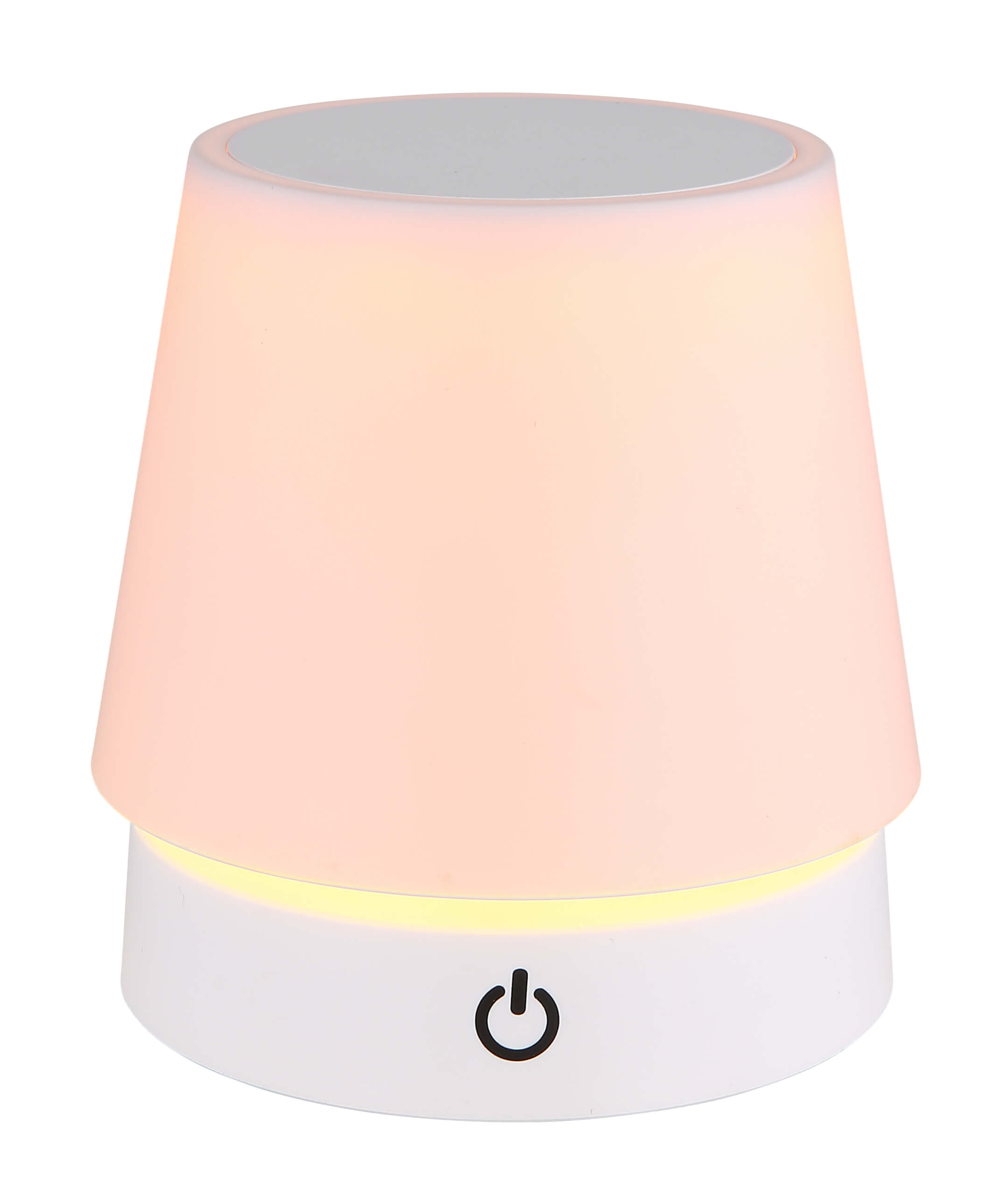 Table lamp Globo Carlos rechargeable Ø10,6cm, ↕:11,5/28cm, 1,2W, 3000K, white/opal