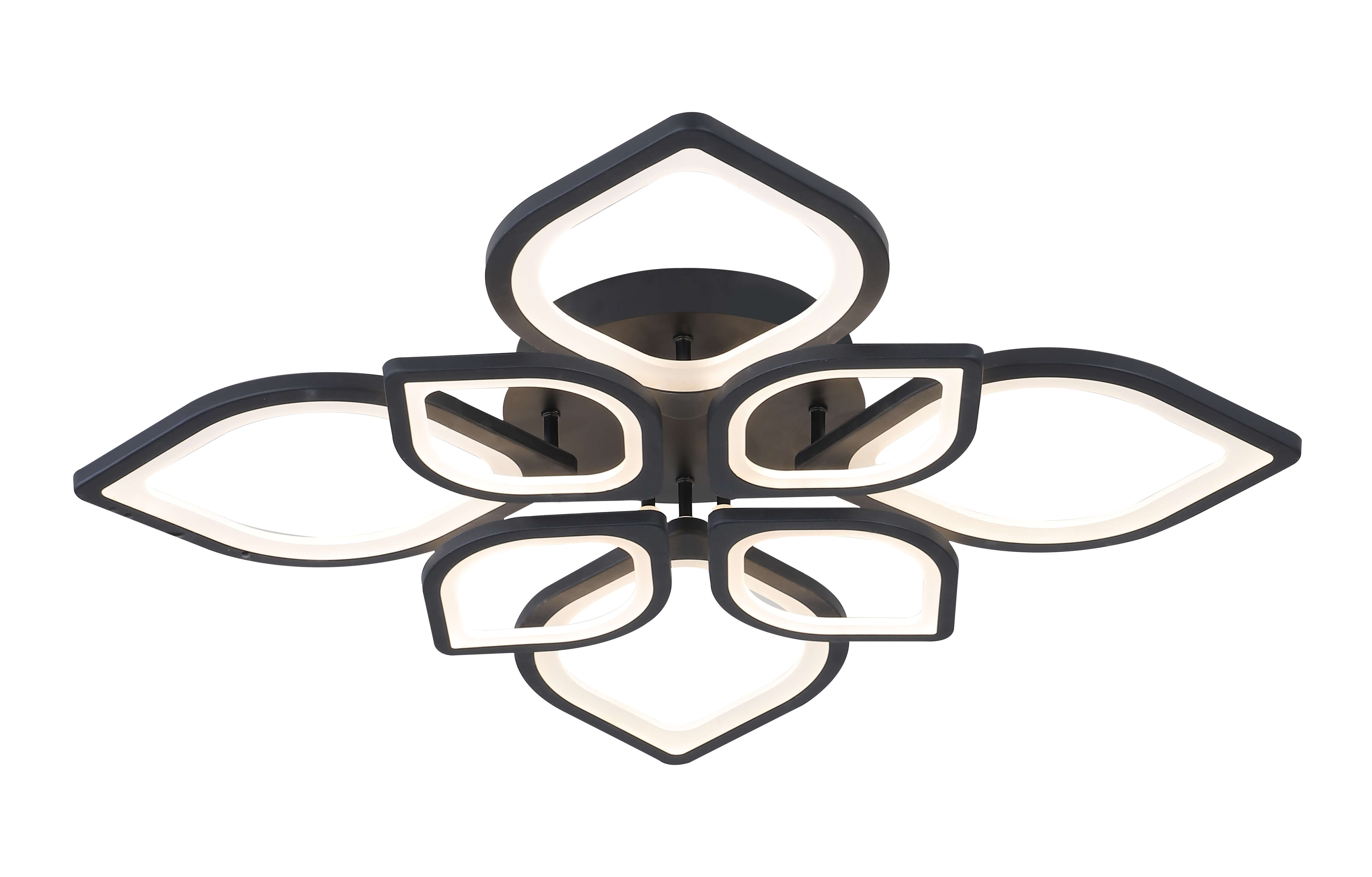 Ceiling lamp FocusLight Motif Led Ø62cm, 50W, CCT, 4200lm, dimmable, black