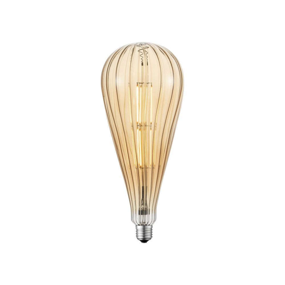 EDISON LED - Filamenttilamppu - Ø 12,5 cm - E27 - 1x6W - 2700K - Amber