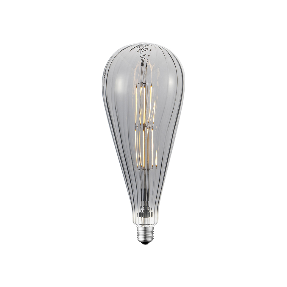 EDISON LED - Filamenttilamppu - Ø 12,5 cm - E27 - 1x6W - 2700K - Kirkas