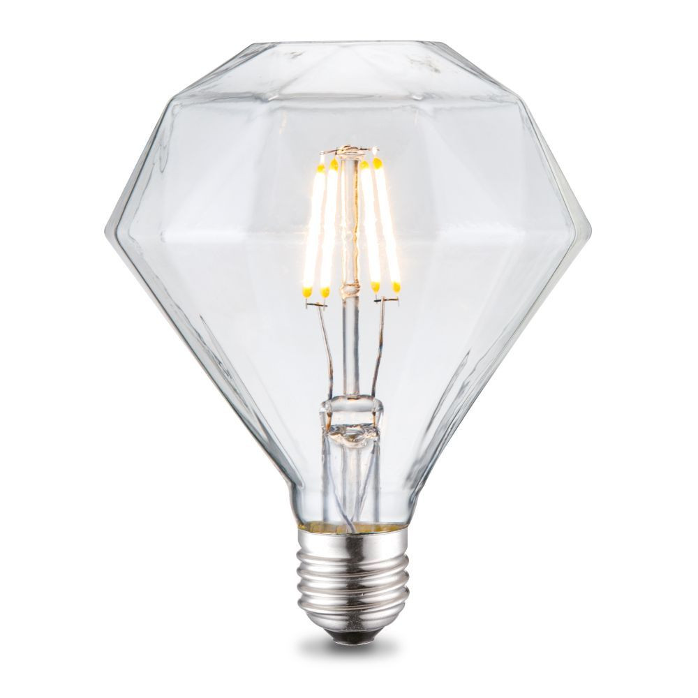 EDISON LED - Filamenttilamppu - Ø 12,5 cm - E27 - 1x4W - 2700K - Kirkas