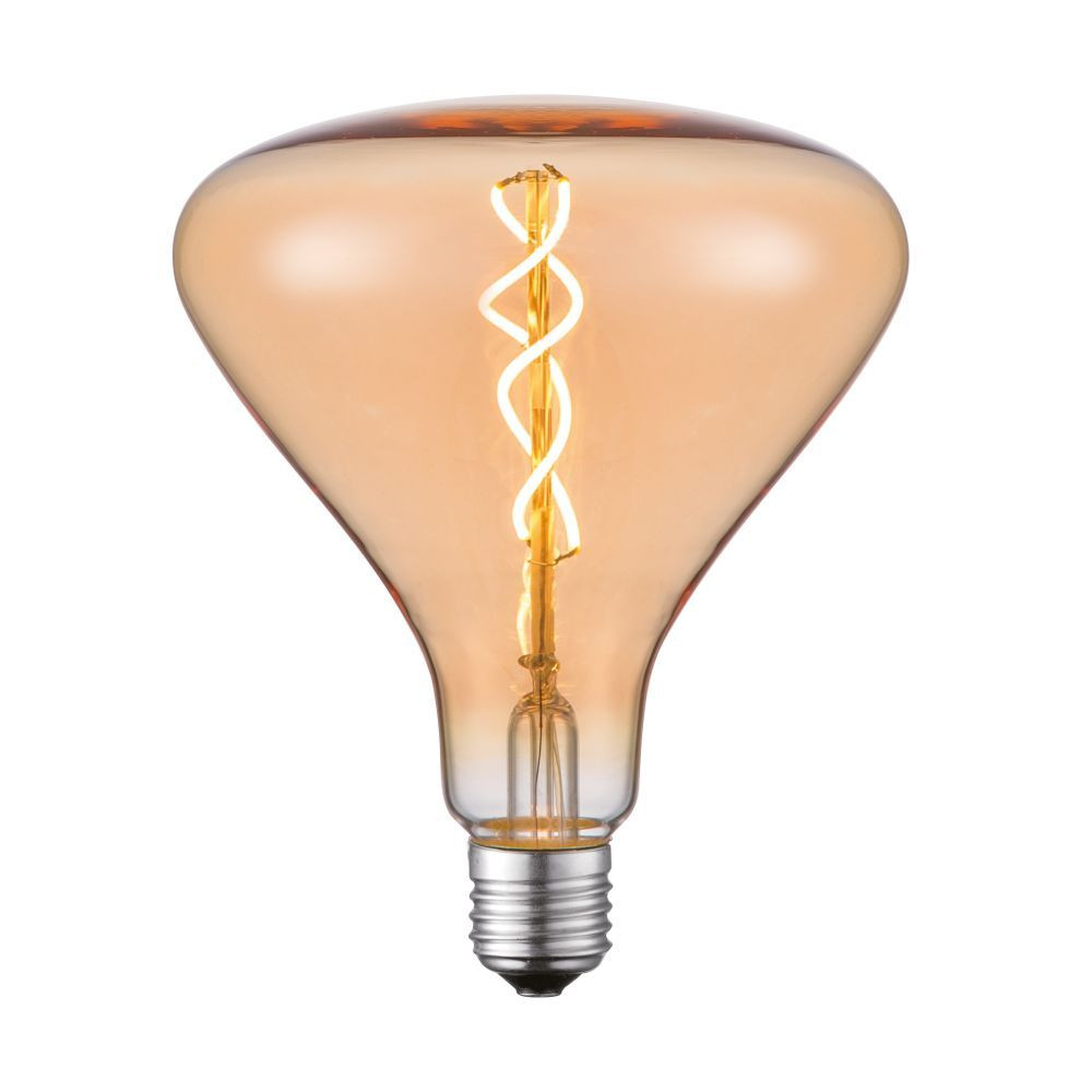 EDISON LED - Filamenttilamppu - Ø 14,0 cm - E27 - 1x6W - 2700K - Amber