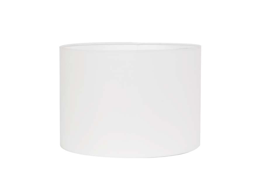 Shade cylinder 30-30-21 cm POLYCOTTON white