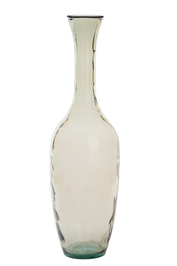 Vase Ø30x100 cm IMANO glass shiny light brown